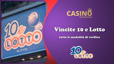 10 e lotto serale. Verifica vincite .